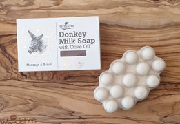 ezelinnenmelk zeep scrub en massage