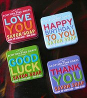 zeep in blik, soap in a tin