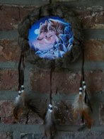 Dromenvanger wolven en maan