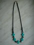 Hematiet ketting met turquoise