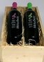 Griekse wijn in houten cadeau kist