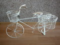 Deco Fiets metaal met afneembare mandjes